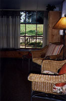 Cape Cod Wellfleet MA photo of Room C-1 seating area looking back to the Inn at Duck Creeke, Wellfleet, MA, Cape Cod