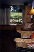 Cape Cod Wellfleet MA photo of Room C-1 seating area looking back to the Inn at Duck Creeke, Wellfleet, MA, Cape Cod