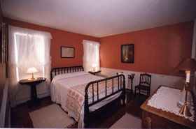 Room 23, one double bed, Captains House, second floor, shared bath